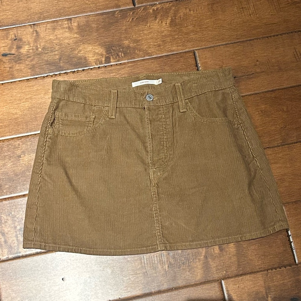 Levi's Tan Corduroy Mini Skirt - Picture 2 of 3
